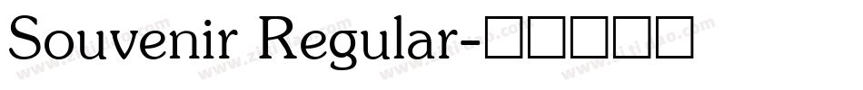 Souvenir Regular字体转换